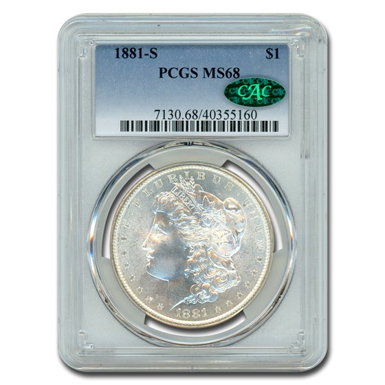 1882-S Morgan Dollar MS-68 PCGS CAC 1882-S Morgan Dollar MS-68 PCGS CAC
