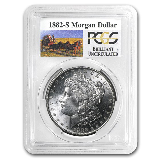 1882-S Stage Coach Morgan Dollar BU PCGS 1882-S Stage Coach Morgan Dollar BU PCGS