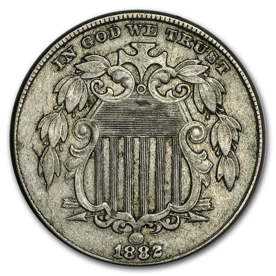 1882 Shield Nickel AU 1882 Shield Nickel AU