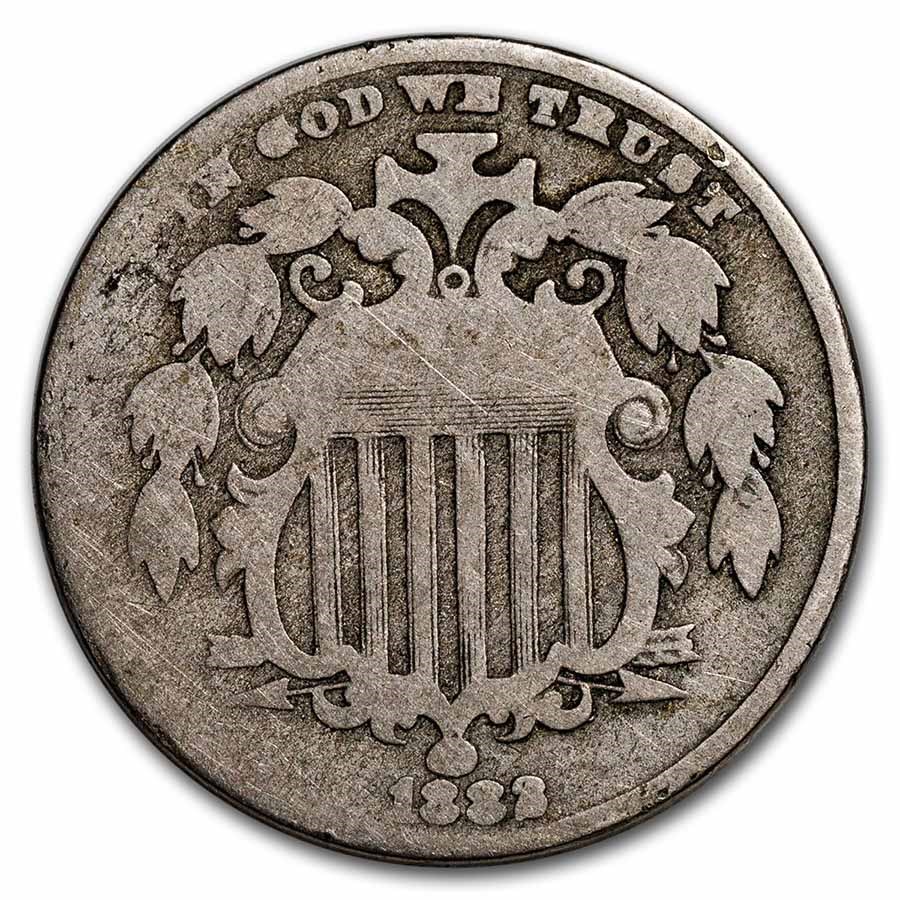 1882 Shield Nickel Good