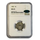 1882 Shield Nickel MS-65 NGC CAC