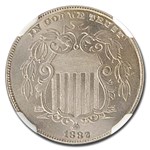 1882 Shield Nickel MS-66 NGC CAC