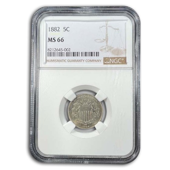 1882 Shield Nickel MS-66 NGC 1882 Shield Nickel MS-66 NGC
