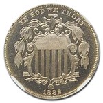 1882 Shield Nickel PF-66 Cameo NGC