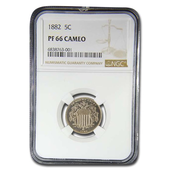 1882 Shield Nickel PF-66 Cameo NGC 1882 Shield Nickel PF-66 Cameo NGC