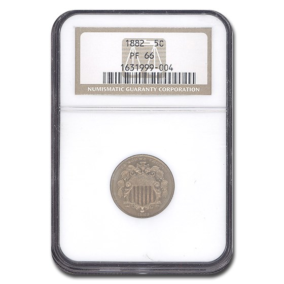 1882 Shield Nickel PF-66 NGC 1882 Shield Nickel PF-66 NGC