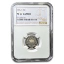 1882 Shield Nickel PF-67 Cameo NGC