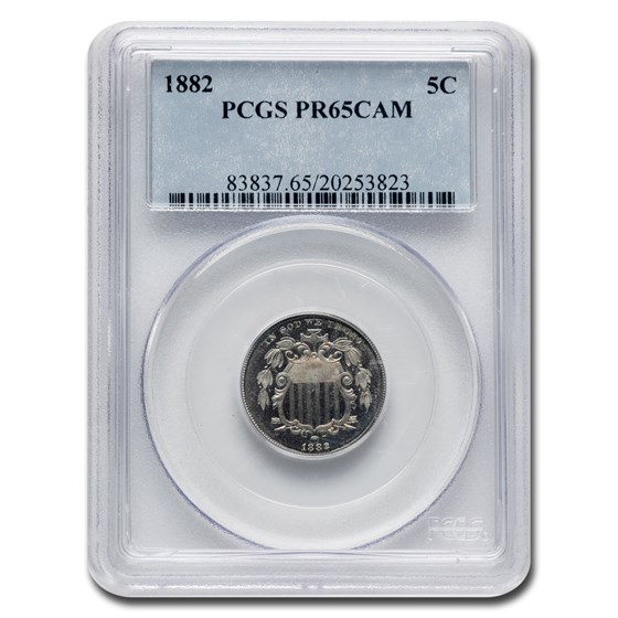 1882 Shield Nickel PR-65 Cameo PCGS 1882 Shield Nickel PR-65 Cameo PCGS