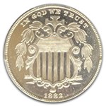 1882 Shield Nickel PR-67+ Cameo PCGS CAC