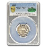 1882 Shield Nickel PR-67+ Cameo PCGS CAC