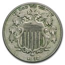 1882 Shield Nickel XF