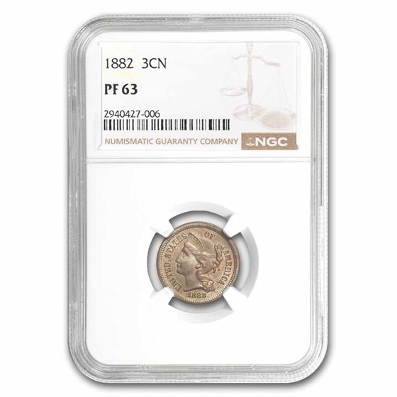 1882 Three Cent Nickel PF-63 NGC 1882 Three Cent Nickel PF-63 NGC
