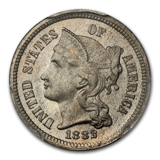 1882 Three Cent Nickel PR-66 PCGS 1882 Three Cent Nickel PR-66 PCGS