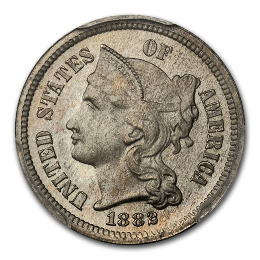 1882 Three Cent Nickel PR-66 PCGS