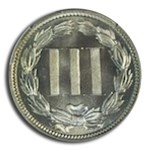 1882 Three Cent Nickel PR-68 CACG