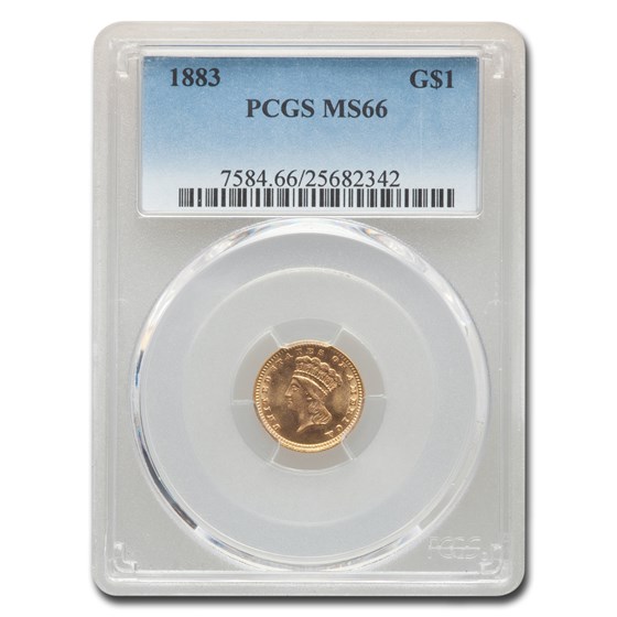 1883 $1 Indian Head Gold MS-66 PCGS 1883 $1 Indian Head Gold MS-66 PCGS