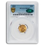 1883 $1 Indian Head Gold MS-67 PCGS CAC