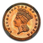 1883 $1 Indian Head Gold MS-68 NGC