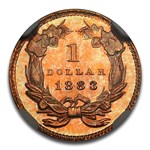 1883 $1 Indian Head Gold MS-68 NGC