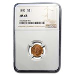 1883 $1 Indian Head Gold MS-68 NGC