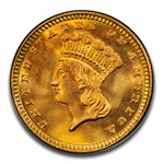1883 $1 Indian Head Gold MS-68 PCGS