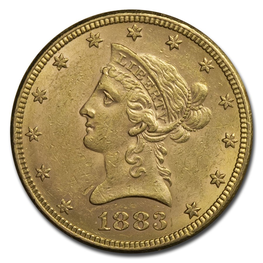 1883 $10 Liberty Gold Eagle AU