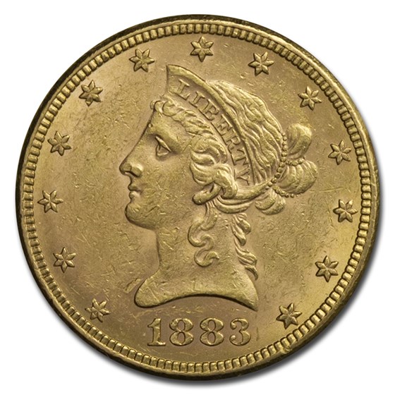 1883 $10 Liberty Gold Eagle AU 1883 $10 Liberty Gold Eagle AU