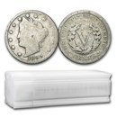 1883-1912 Liberty Head V Nickel 40-Coin Roll Culls/AG