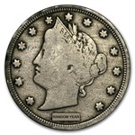 1883-1912 Liberty Head V Nickel Avg Circ