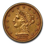 1883 $2.50 Liberty Gold Quarter Eagle AU-55 PCGS