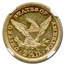 1883 $2.50 Liberty Gold Quarter Eagle AU-58 NGC