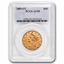 1883-CC $10 Liberty Gold Eagle AU-50 PCGS