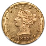 1883-CC $10 Liberty Gold Eagle AU-58 NGC