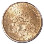 1883-CC $20 Liberty Gold Double Eagle MS-62 PCGS