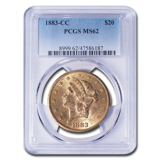 1883-CC $20 Liberty Gold Double Eagle MS-62 PCGS 1883-CC $20 Liberty Gold Double Eagle MS-62 PCGS
