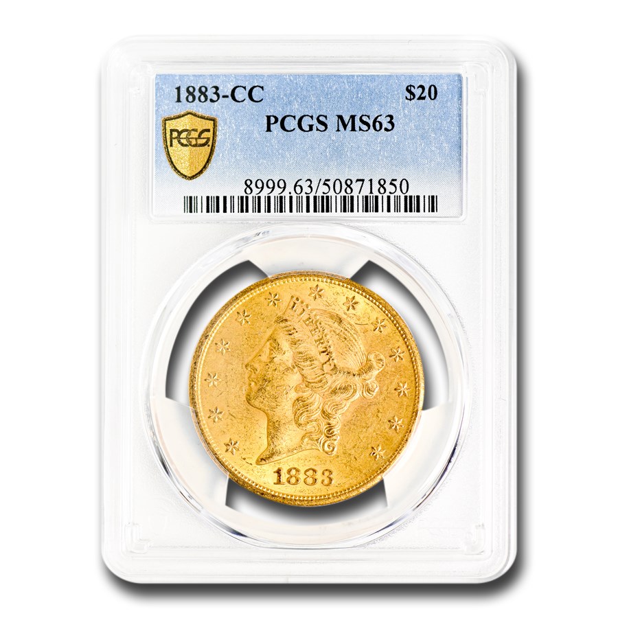 1883-CC $20 Liberty Gold Double Eagle MS-63 PCGS