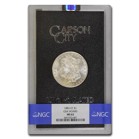 1883-CC Morgan Dollar MS-62 NGC (GSA) 1883-CC Morgan Dollar MS-62 NGC (GSA)