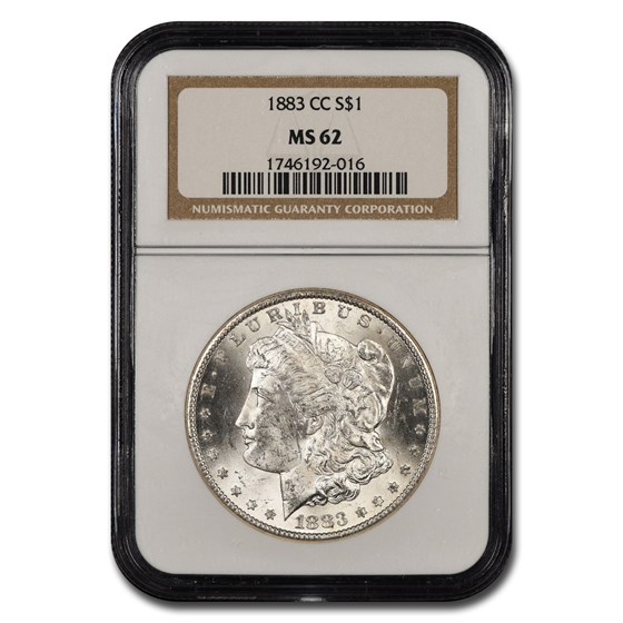 1883-CC Morgan Dollar MS-62 NGC 1883-CC Morgan Dollar MS-62 NGC