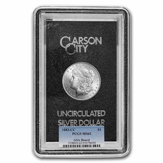 1883-CC Morgan Dollar MS-62 PCGS (GSA) 1883-CC Morgan Dollar MS-62 PCGS (GSA)