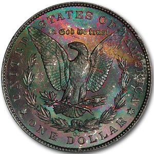 1883-CC Morgan Dollar MS-63 NGC GSA (Green, Pink, & Gold) 1883-CC Morgan Dollar MS-63 NGC GSA (Green, Pink, & Gold)