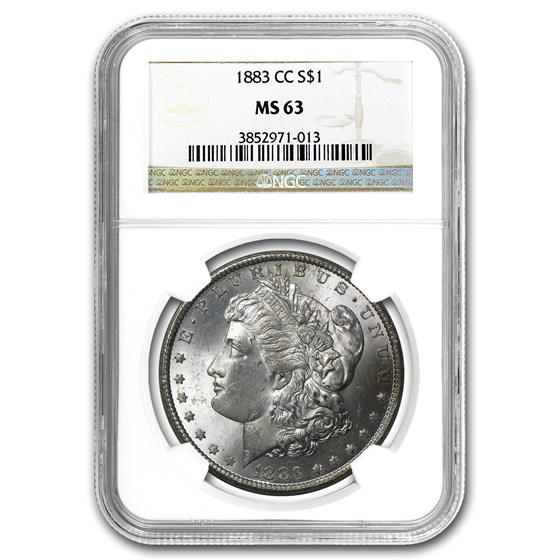 1883-CC Morgan Dollar MS-63 NGC 1883-CC Morgan Dollar MS-63 NGC