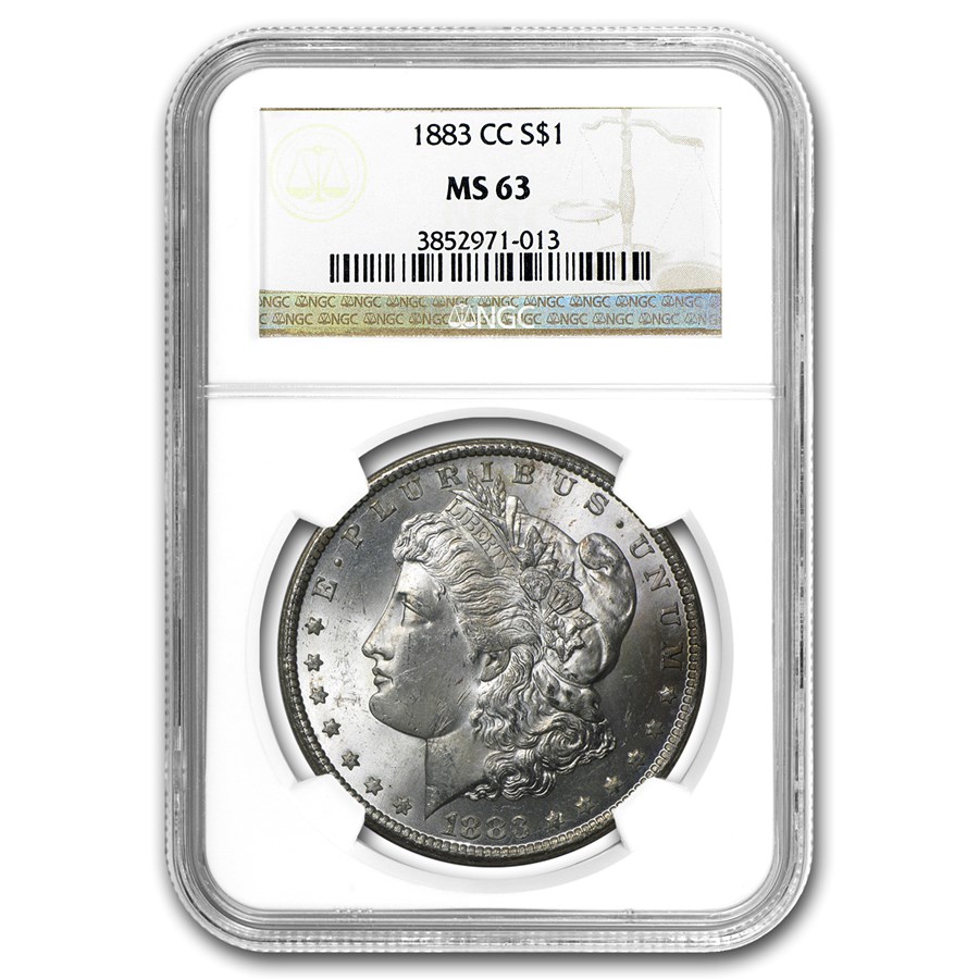1883-CC Morgan Dollar MS-63 NGC