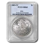 1883-CC Morgan Dollar MS-63 PCGS (GSA)