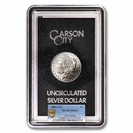1883-CC Morgan Dollar MS-63 PCGS (GSA) 1883-CC Morgan Dollar MS-63 PCGS (GSA)