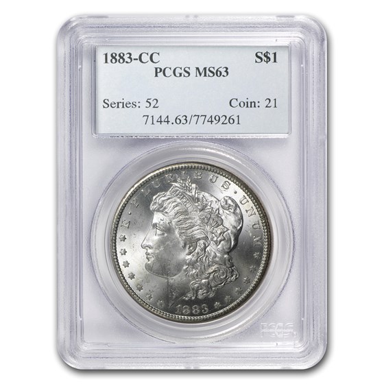 1883-CC Morgan Dollar MS-63 PCGS 1883-CC Morgan Dollar MS-63 PCGS