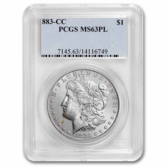 1883-CC Morgan Dollar MS-63 PL PCGS 1883-CC Morgan Dollar MS-63 PL PCGS