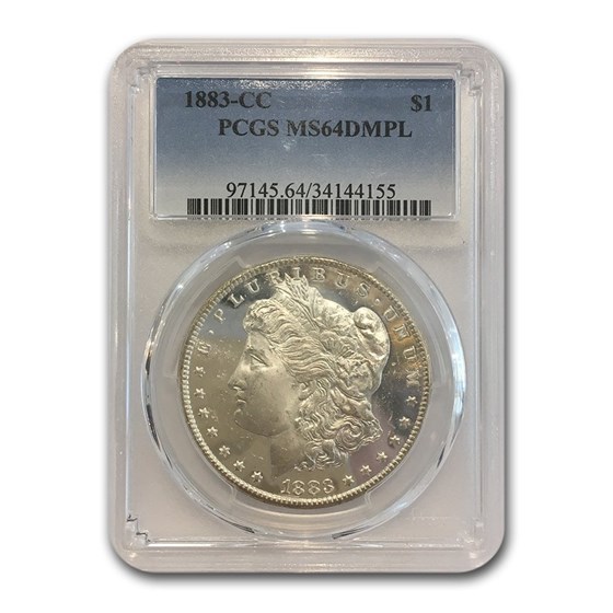 1883-CC Morgan Dollar MS-64 PCGS (DMPL) 1883-CC Morgan Dollar MS-64 PCGS (DMPL)