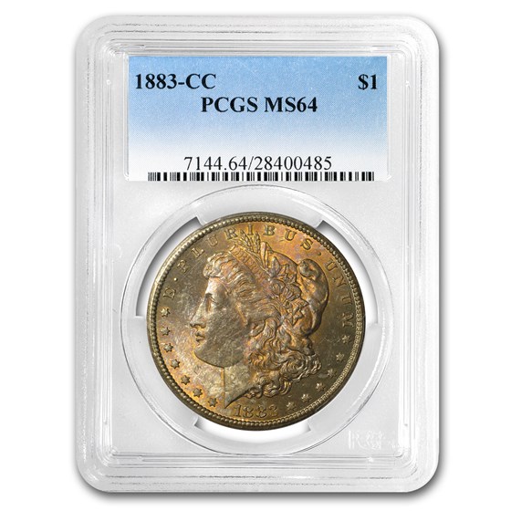 1883-CC Morgan Dollar MS-64 PCGS (Gorgeous Toning) 1883-CC Morgan Dollar MS-64 PCGS (Gorgeous Toning)