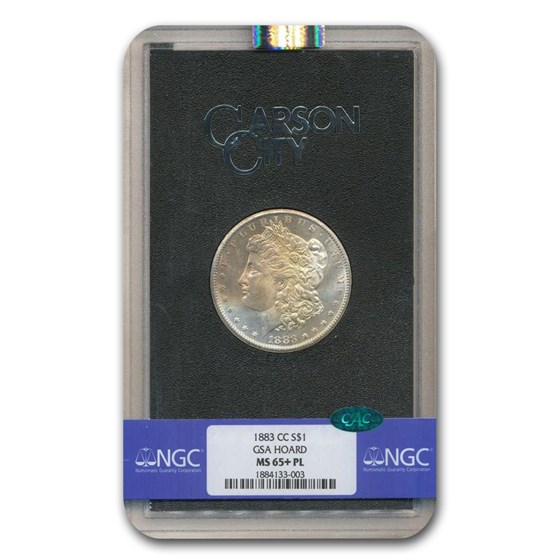 1883-CC Morgan Dollar MS-65+ NGC CAC (PL, GSA) 1883-CC Morgan Dollar MS-65+ NGC CAC (PL, GSA)