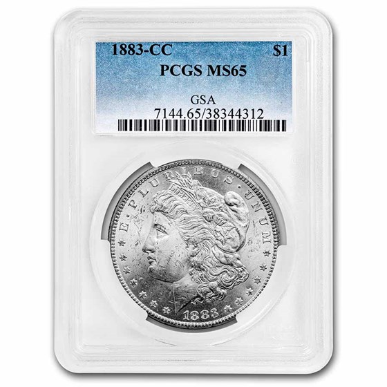 1883-CC Morgan Dollar MS-65 PCGS (GSA Pedigree) 1883-CC Morgan Dollar MS-65 PCGS (GSA Pedigree)